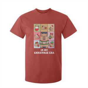 Funny Capybara Christmas T Shirt For Kid In My Christmas Era TS09 Red Print Your Wear