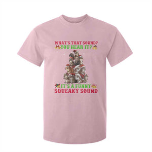 Squirrel Christmas T Shirt For Kid It's A Funny Squeaky Sound TS09 Light Pink Print Your Wear