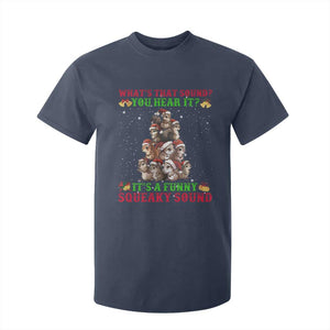 Squirrel Christmas T Shirt For Kid It's A Funny Squeaky Sound TS09 Navy Print Your Wear