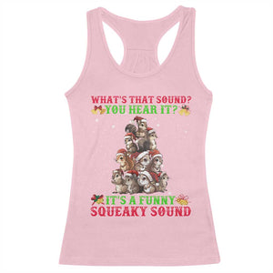 Squirrel Christmas Racerback Tank Top It's A Funny Squeaky Sound TS09 Light Pink Print Your Wear