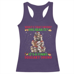 Squirrel Christmas Racerback Tank Top It's A Funny Squeaky Sound TS09 Purple Print Your Wear