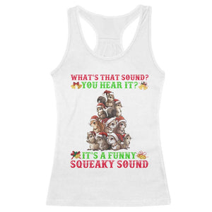 Squirrel Christmas Racerback Tank Top It's A Funny Squeaky Sound TS09 White Print Your Wear