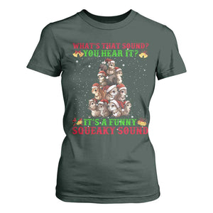 Squirrel Christmas T Shirt For Women It's A Funny Squeaky Sound TS09 Dark Forest Green Print Your Wear