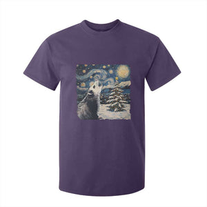 Christmas Starry Night Opossum T Shirt For Kid TS09 Purple Print Your Wear