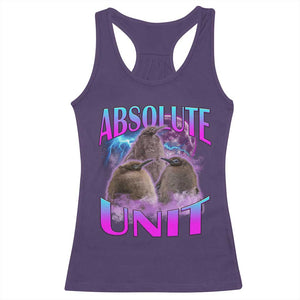 Pesto The Penguin Absolute Unit Racerback Tank Top TS09 Purple Print Your Wear