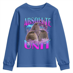 Pesto The Penguin Absolute Unit Youth Sweatshirt TS09 Royal Blue Print Your Wear