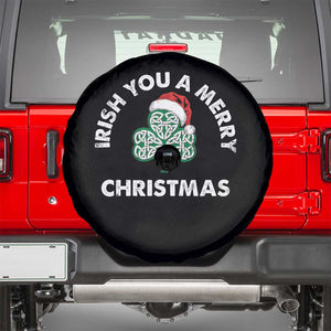 Irish Christmas Spare Tire Cover Irish You A Merry Christmas Celtic Shamrock TS09 Black Print Your Wear