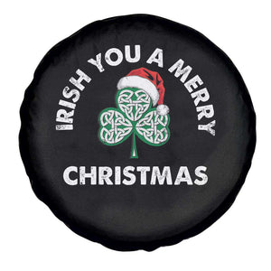 Irish Christmas Spare Tire Cover Irish You A Merry Christmas Celtic Shamrock TS09 Print Your Wear