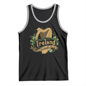 Irish Brigade Tank Top Tiocfaidh Ar La Coat Of Arms Kingdom Ireland TS09 Black Athletic Heather Print Your Wear