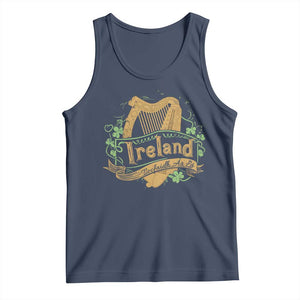 Irish Brigade Tank Top Tiocfaidh Ar La Coat Of Arms Kingdom Ireland TS09 Navy Print Your Wear