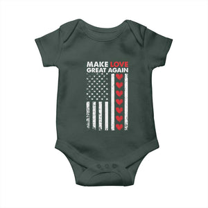 Funny Trump Valentine's Day Patriotic Baby Onesie Make Love Great Again TS09 Print Your Wear