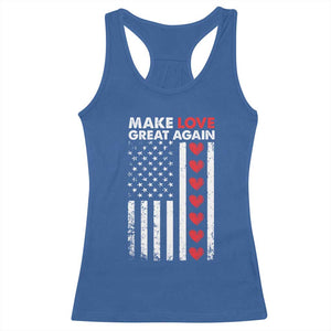 Funny Trump Valentine's Day Patriotic Racerback Tank Top Make Love Great Again TS09 Royal Blue Print Your Wear
