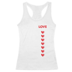 Funny Trump Valentine's Day Patriotic Racerback Tank Top Make Love Great Again TS09 White Print Your Wear