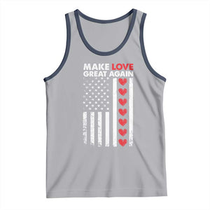 Funny Trump Valentine's Day Patriotic Tank Top Make Love Great Again TS09 Athletic Heather Navy Print Your Wear