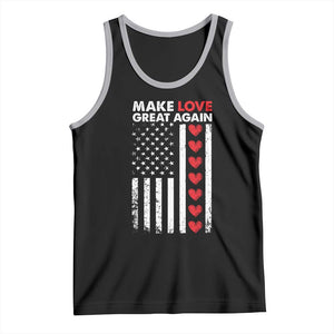Funny Trump Valentine's Day Patriotic Tank Top Make Love Great Again TS09 Black Athletic Heather Print Your Wear