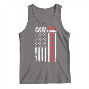 Funny Trump Valentine's Day Patriotic Tank Top Make Love Great Again TS09 Deep Heather Print Your Wear