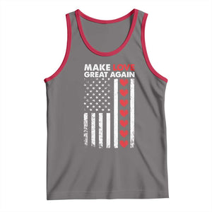 Funny Trump Valentine's Day Patriotic Tank Top Make Love Great Again TS09 Deep Heather Red Print Your Wear