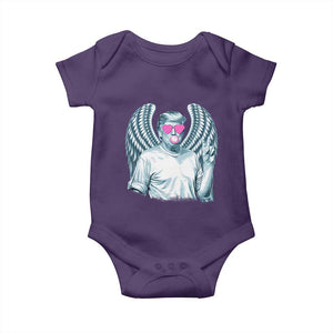 Trump Cupid Vibes Baby Onesie Trump Bubble Gum TS09 Purple Print Your Wear