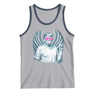 Trump Cupid Vibes Tank Top Trump Bubble Gum TS09 Athletic Heather Navy Print Your Wear