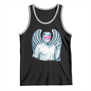 Trump Cupid Vibes Tank Top Trump Bubble Gum TS09 Black Athletic Heather Print Your Wear