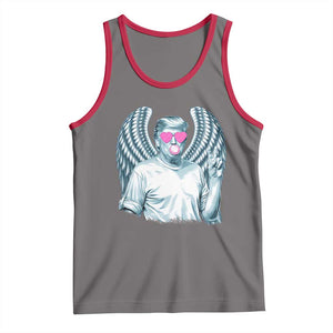 Trump Cupid Vibes Tank Top Trump Bubble Gum TS09 Deep Heather Red Print Your Wear