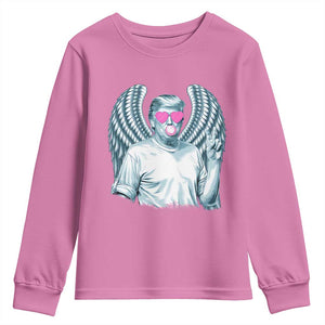Trump Cupid Vibes Youth Sweatshirt Trump Bubble Gum TS09 Azalea Print Your Wear