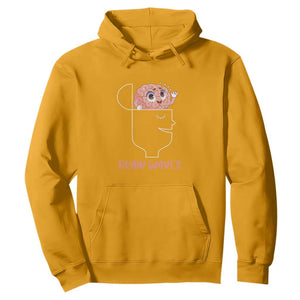 Funny Neuroscience Brain Waves Hoodie TS09 Gold Print Your Wear