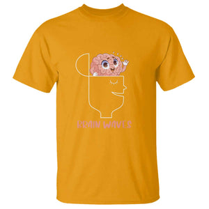 Funny Neuroscience Brain Waves T Shirt TS09 Gold Print Your Wear