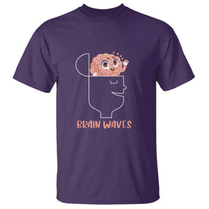 Funny Neuroscience Brain Waves T Shirt TS09 Purple Print Your Wear