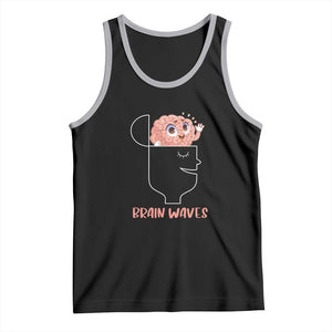 Funny Neuroscience Brain Waves Tank Top TS09 Black Athletic Heather Print Your Wear