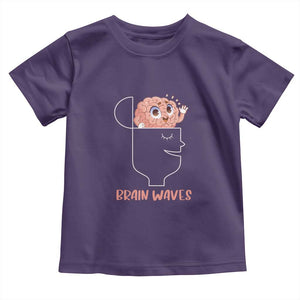 Funny Neuroscience Brain Waves Toddler T Shirt TS09 Purple Print Your Wear