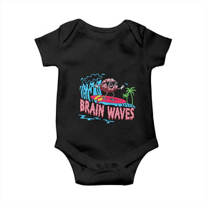 Funny Brain Waves Neuroscience Baby Onesie TS09 Black Print Your Wear