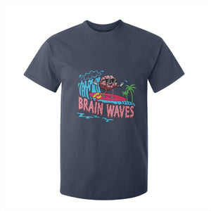 Funny Brain Waves Neuroscience T Shirt For Kid TS09 Navy Print Your Wear