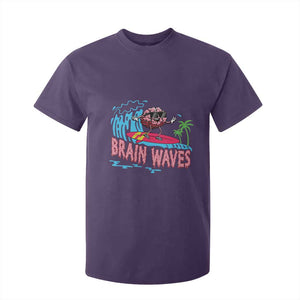 Funny Brain Waves Neuroscience T Shirt For Kid TS09 Purple Print Your Wear