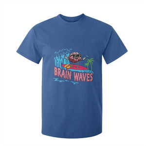 Funny Brain Waves Neuroscience T Shirt For Kid TS09 Royal Blue Print Your Wear