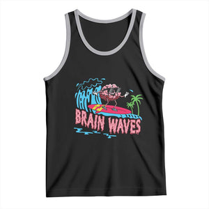 Funny Brain Waves Neuroscience Tank Top TS09 Black Athletic Heather Print Your Wear