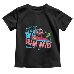 Funny Brain Waves Neuroscience Toddler T Shirt TS09 Black Print Your Wear