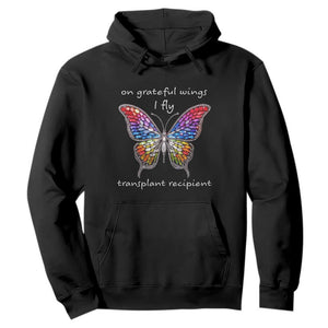 Transplant Recipient Hoodie On Grateful Wings I Fly TS09 Black Print Your Wear