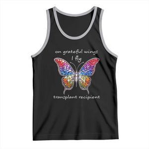 Transplant Recipient Tank Top On Grateful Wings I Fly TS09 Black Athletic Heather Print Your Wear