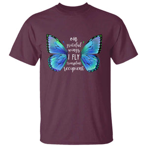Transplant Recipient On Grateful Wings I Fly T Shirt TS09 Maroon Print Your Wear