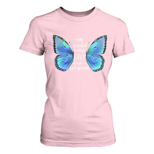 Transplant Recipient On Grateful Wings I Fly T Shirt For Women TS09 Light Pink Print Your Wear