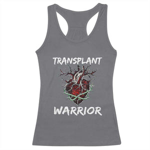 Heart Transplant Warrior Racerback Tank Top TS09 Charcoal Print Your Wear