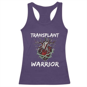 Heart Transplant Warrior Racerback Tank Top TS09 Purple Print Your Wear