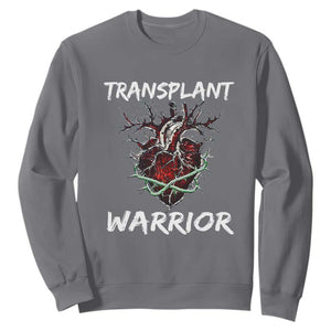 Heart Transplant Warrior Sweatshirt TS09 Charcoal Print Your Wear