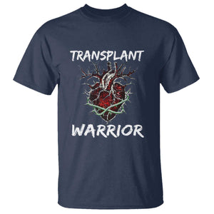 Heart Transplant Warrior T Shirt TS09 Navy Print Your Wear