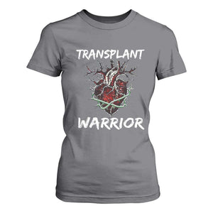 Heart Transplant Warrior T Shirt For Women TS09 Charcoal Print Your Wear