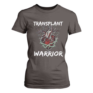 Heart Transplant Warrior T Shirt For Women TS09 Dark Chocolate Print Your Wear