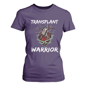 Heart Transplant Warrior T Shirt For Women TS09 Purple Print Your Wear