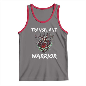 Heart Transplant Warrior Tank Top TS09 Deep Heather Red Print Your Wear