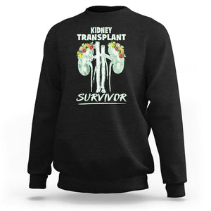 Kidney Transplant Survivor Organ Recipient Sweatshirt TS09 Black Printyourwear